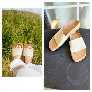 Cream Women's Slide Sandals